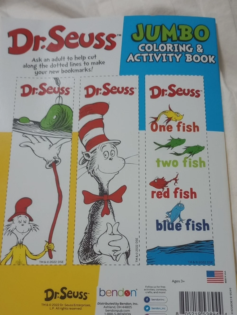 🇺🇸$5 Bundled NWT DR. SEUSS Jumbo Coloring & Activity Book -